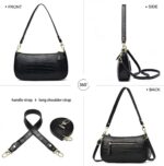 Small Tote Shoulder Bags Purses for Women Retro Classic Crossbody Bags Cute Clut... - Image 4