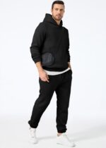 JMIERR Men's 2 Piece Outfits Hoodie Sweatshirt Tracksuit & Joggers Sweatpants Sw... - Image 3