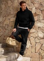 JMIERR Men's 2 Piece Outfits Hoodie Sweatshirt Tracksuit & Joggers Sweatpants Sw... - Image 10