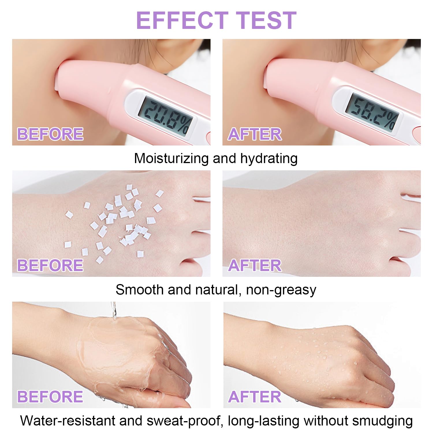 3 in 1 Color Correcting Serum, SPF Primer for Face Before Makeup, Sunscreen One ... - Image 9
