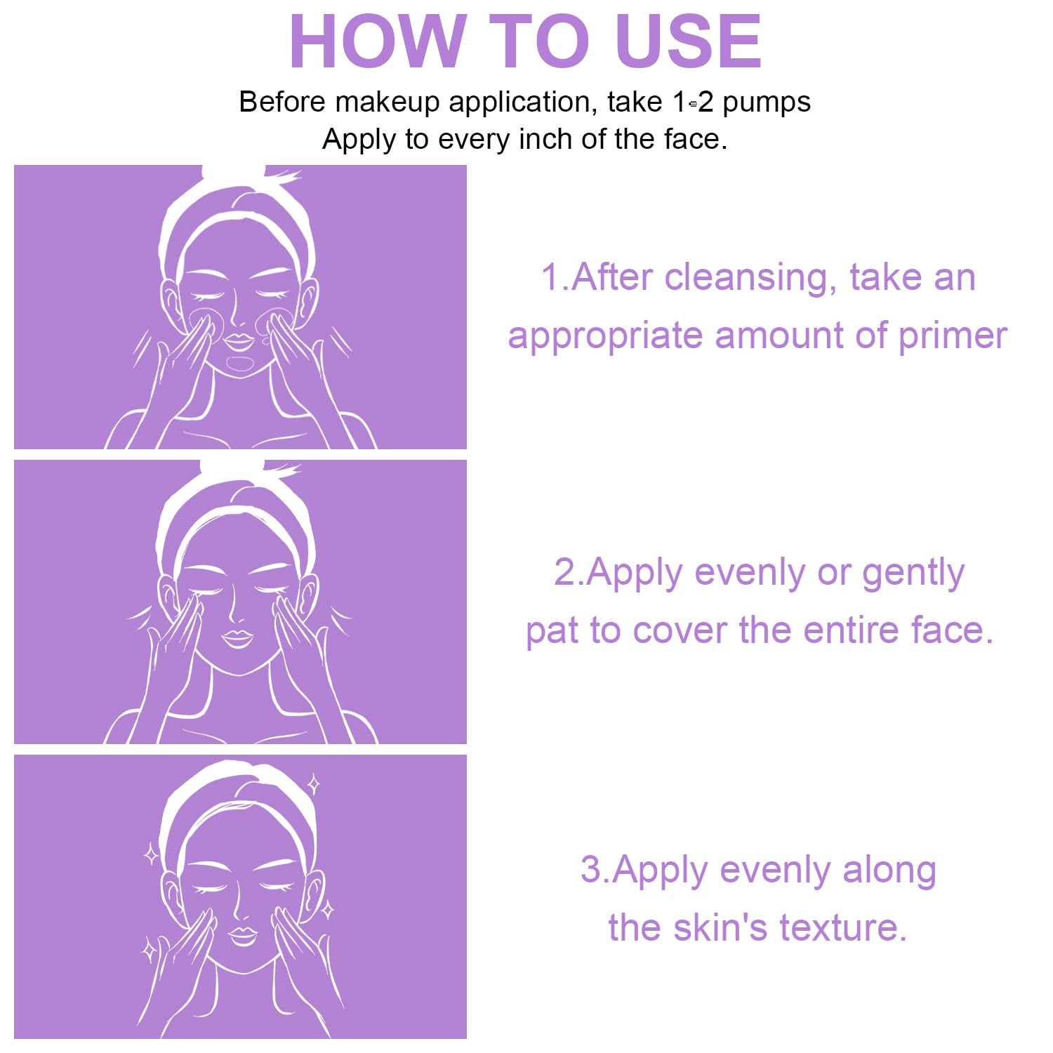 3 in 1 Color Correcting Serum, SPF Primer for Face Before Makeup, Sunscreen One ... - Image 10