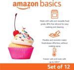 Amazon Basics Reusable Non-Stick Silicone Baking Cups, BPA Free, Muffin Liners, ... - Image 3