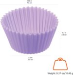 Amazon Basics Reusable Non-Stick Silicone Baking Cups, BPA Free, Muffin Liners, ... - Image 5
