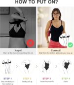 SHAPERX Women's Tummy Control Shapewear Thong Bodysuit Seamless Waist Snatching ... - Image 6