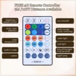 Smart RGB Dimmable Table Lamp Work with Alexa&APP&Remote Control, Bedside Desk L... - Image 8
