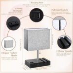 Smart RGB Dimmable Table Lamp Work with Alexa&APP&Remote Control, Bedside Desk L... - Image 9