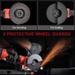 AOBEN Cordless Angle Grinder 4-1/2 inch, 21V Battery Grinder Kit, Power Electric... - Image 6