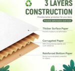 12"x9"x3" Shipping Boxes Set of 5, White Corrugated Cardboard Box Literature Mai... - Image 4