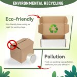 12"x9"x3" Shipping Boxes Set of 5, White Corrugated Cardboard Box Literature Mai... - Image 6