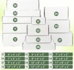 12"x9"x3" Shipping Boxes Set of 5, White Corrugated Cardboard Box Literature Mai... - Image 7