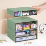 Desk Storage Organizer with 9 Drawers, 4 Tiers Stackable Desktop Craft Storage D... - Image 3
