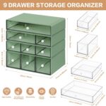 Desk Storage Organizer with 9 Drawers, 4 Tiers Stackable Desktop Craft Storage D... - Image 4
