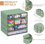 Desk Storage Organizer with 9 Drawers, 4 Tiers Stackable Desktop Craft Storage D... - Image 5