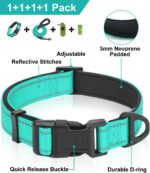 Dynmeow Reflective Dog Collar and Leash Set, 6FT Strong Climbing Rope Leash with... - Image 3