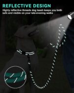 Dynmeow Reflective Dog Collar and Leash Set, 6FT Strong Climbing Rope Leash with... - Image 5