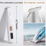 Electric Paw Trimmer for Dogs & Cats - Quiet Rechargeable Clipper with LED Light... - Image 6