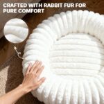 Donut Pet Bed for Indoor Cats and Small Dogs, Self-Heating Dog Bed with Non-Slip... - Image 5