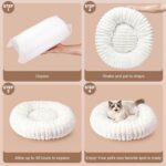 Donut Pet Bed for Indoor Cats and Small Dogs, Self-Heating Dog Bed with Non-Slip... - Image 7