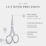 Tweezerman Pet Grooming Scissors, Stainless Steel Rounded Tip Trimming Shears fo... - Image 9