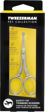 Tweezerman Pet Grooming Scissors, Stainless Steel Rounded Tip Trimming Shears fo... - Image 16
