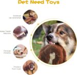 Dog Squeak Toys, No Stuffing Plush Dogs Chew Toy Bundle for Small Medium Large B... - Image 3