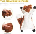 Dog Squeak Toys, No Stuffing Plush Dogs Chew Toy Bundle for Small Medium Large B... - Image 5