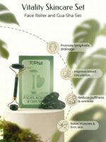 Face Roller & Gua Sha Facial Tools, Face Massager for Self Care, Jade Roller for... - Image 4