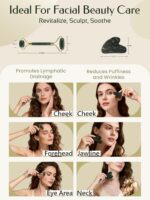 Face Roller & Gua Sha Facial Tools, Face Massager for Self Care, Jade Roller for... - Image 6
