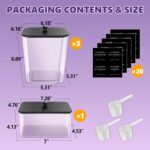 4 Pack Laundry Pods Container, Clear Laundry Room Organization Containers Essent... - Image 3
