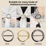 Circle Scarf Set Multi-Way Loop Infinity Scarfs with Accessory Clips, Scarf Ring... - Image 7