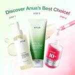 Anua 3-Step Glass Skin Beginner Set, Oil Cleanser and Face Wash with Facial Seru... - Image 3