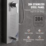 VEVOR Shower Panel System, 5 Shower Modes, LED Shower Panel Tower, Rainfall, Wat... - Image 7