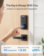 Philips WiFi Keypad Door Lock with Handle, Built-in WiFi, APP Remote Control, Vo... - Image 6