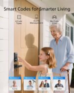 Philips WiFi Keypad Door Lock with Handle, Built-in WiFi, APP Remote Control, Vo... - Image 7