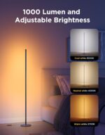 Govee RGBIC Floor Lamp Basic, 1000lm LED Corner Lamp Compatible with SmartThings... - Image 5