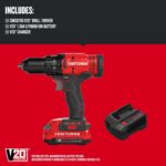 CRAFTSMAN V20 Cordless Drill/Driver Kit, 1/2 inch, Battery and Charger Included ... - Image 3
