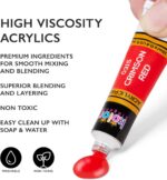 Acrylic Paint Set Canvas Art Paints 24 Colors Perfect Paint Finish (0.41oz,12 ml... - Image 3
