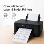 (2" x 4") 30 Sheets, Printable White Sticker Labels, Laser/Inkjet Printing - Mat... - Image 4