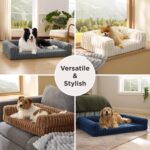 Bedsure ComfyFleece Orthopedic Dog Bed for Medium Dogs, Waterproof Memory Foam ... - Image 9