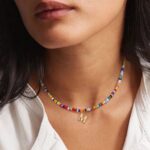 Yoosteel Colorful Initial Necklaces for Girls Kids - Cute Beaded Initial Necklac... - Image 5