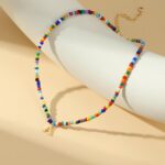 Yoosteel Colorful Initial Necklaces for Girls Kids - Cute Beaded Initial Necklac... - Image 7