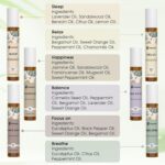 Essential Oils Roll On Set - (Relax, Sleep, Breathe, Focus on) Aromatherapy Oil ... - Image 6