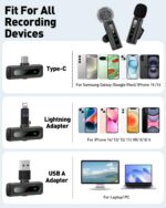USB C Lavalier Microphone Wireless Mini Mic for Type-C Android Phone/Tablet/PC V... - Image 6