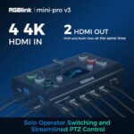 RGBlink Mini-pro V3 Video Mixer Switcher with 4 x 4K HDMI Inputs, Dual HDMI/USB3... - Image 3