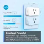 TP-Link Tapo Matter Supported Smart Plug Mini, Compact Design, 15A/1800W Max, Su... - Image 9