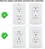 WALI Outlet Shelf Wall Holder, Bathroom Shelf up to 10lbs Standard Vertical Dupl... - Image 5