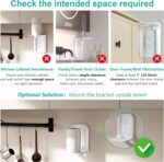 WALI Outlet Shelf Wall Holder, Bathroom Shelf up to 10lbs Standard Vertical Dupl... - Image 9