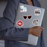 50Pcs Aesthetic Downtown Girls Stickers Pack Cool Trendy Y2K Stickers for Water ... - Image 5