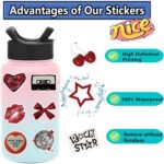 50Pcs Aesthetic Downtown Girls Stickers Pack Cool Trendy Y2K Stickers for Water ... - Image 6