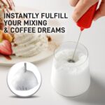 Mini & Mighty Milk Frother Wand – Powerful Handheld Coffee Frother, Battery Oper... - Image 3
